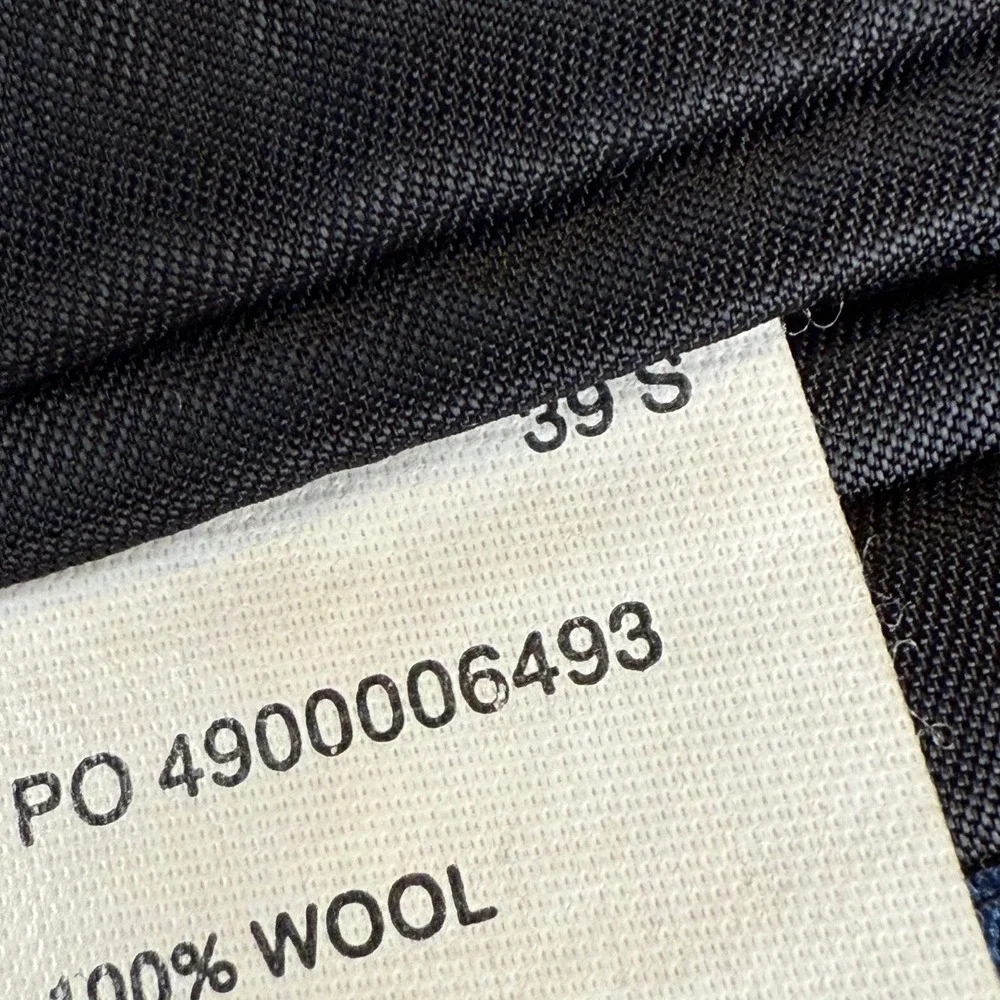 Chaps Mens 39S Black 100% Wool Blazer Two Button‎ Sport Coat Woolmark 50C00781PS
